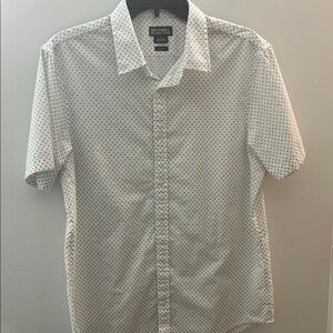 Michael Kors White Polka Dot Men's Shirt